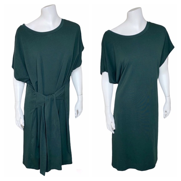 Universal Standard Dresses & Skirts - Universal Standard Misa jersey stretch shirt dress tie waist size large green